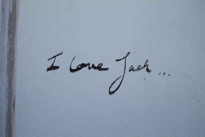 On a wall near Victoria St