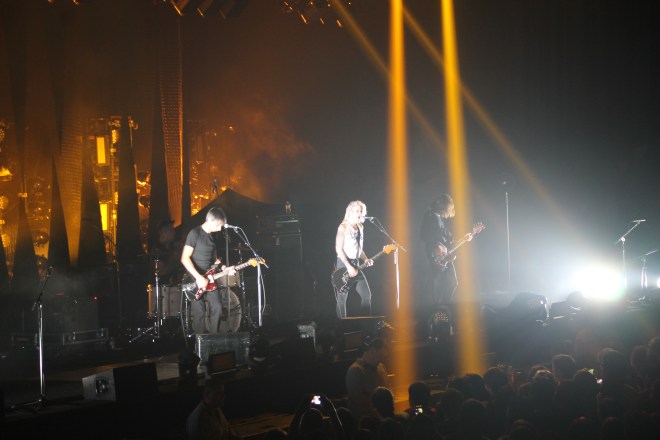 Brody Dalle and band performing at the Sydney Entertainment Centre, 6/3/14.