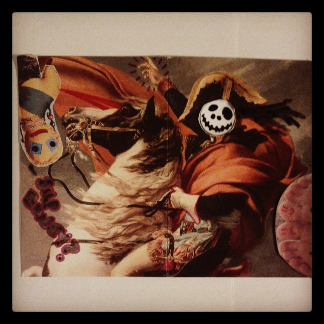 Day 18 - Collage entitled 'Sup Boney?', something I drew (on).