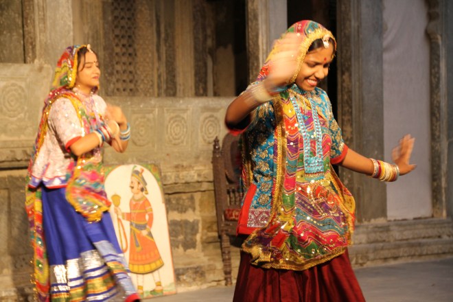 Traditional dance demonstration in Udaipur, Rajastan.