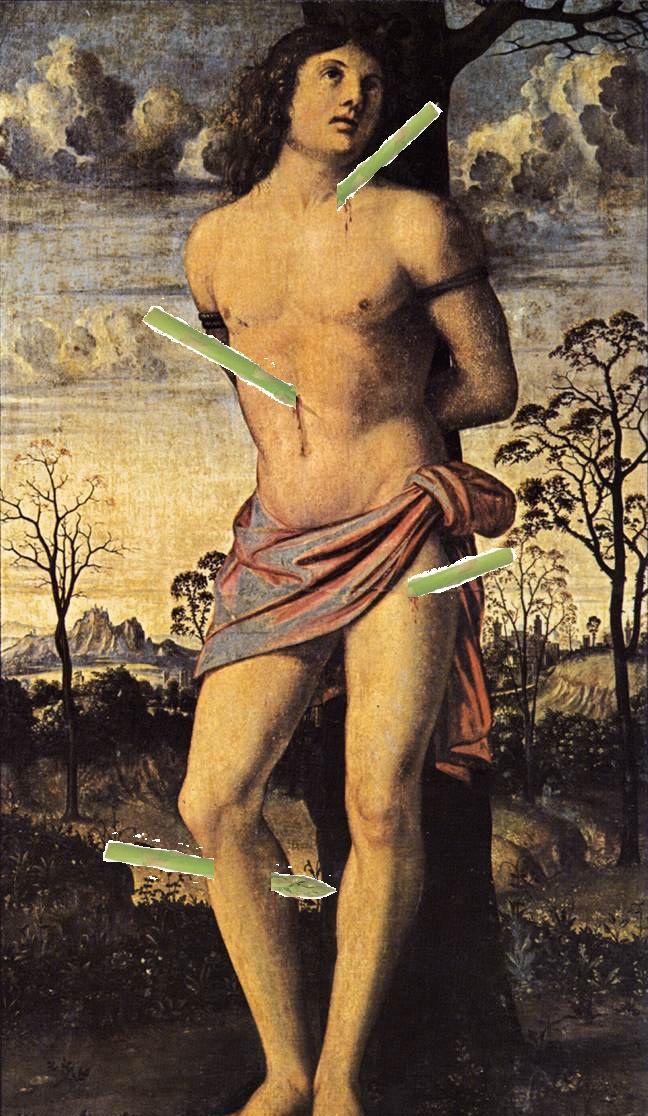 Saint Sebastan Speared with Asparagus